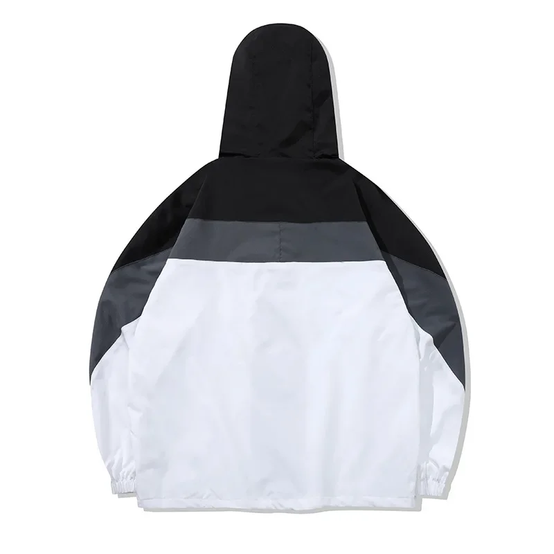 Куртка мужская Спортивная с капюшоном Тонкая Повседневная модная уличная куртка