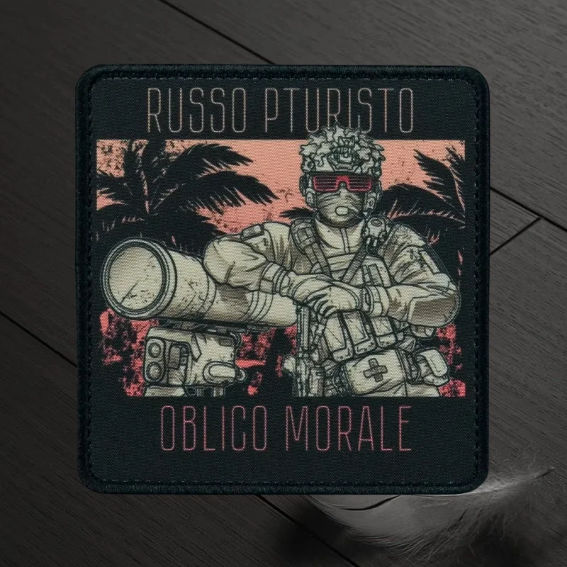 Нашивка с забавным принтом Russo Pturisto тактический значок морального моря крючок и
