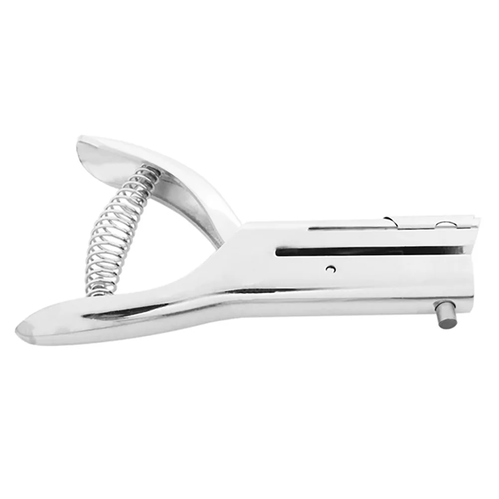 

Hole Punch Single Puncher Paper Duty Office Held Hand One Heavy Small Handheld Craft Capacity Cards Long Arm Badge 1 Works