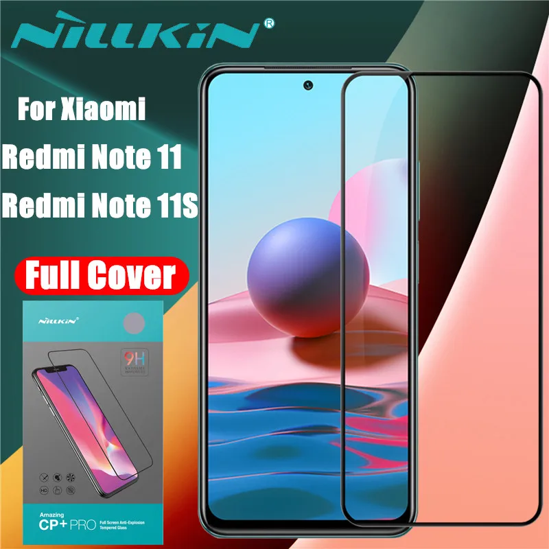 

Nillkin Anti-Explosion CP+ Pro Full Cover Screen Protector Tempered Glass for Xiaomi Redmi Note 11/11S Global Version Glass