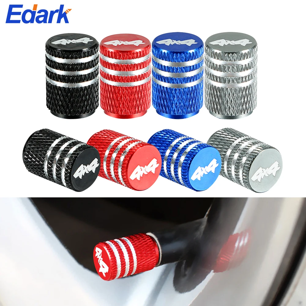 

4Pcs/Set 4X4 Logo Style Car Tire Valve Caps Aluminum Alloy Hub Cap Laser Modification Wheel Tire Cap Decorative Accessories New