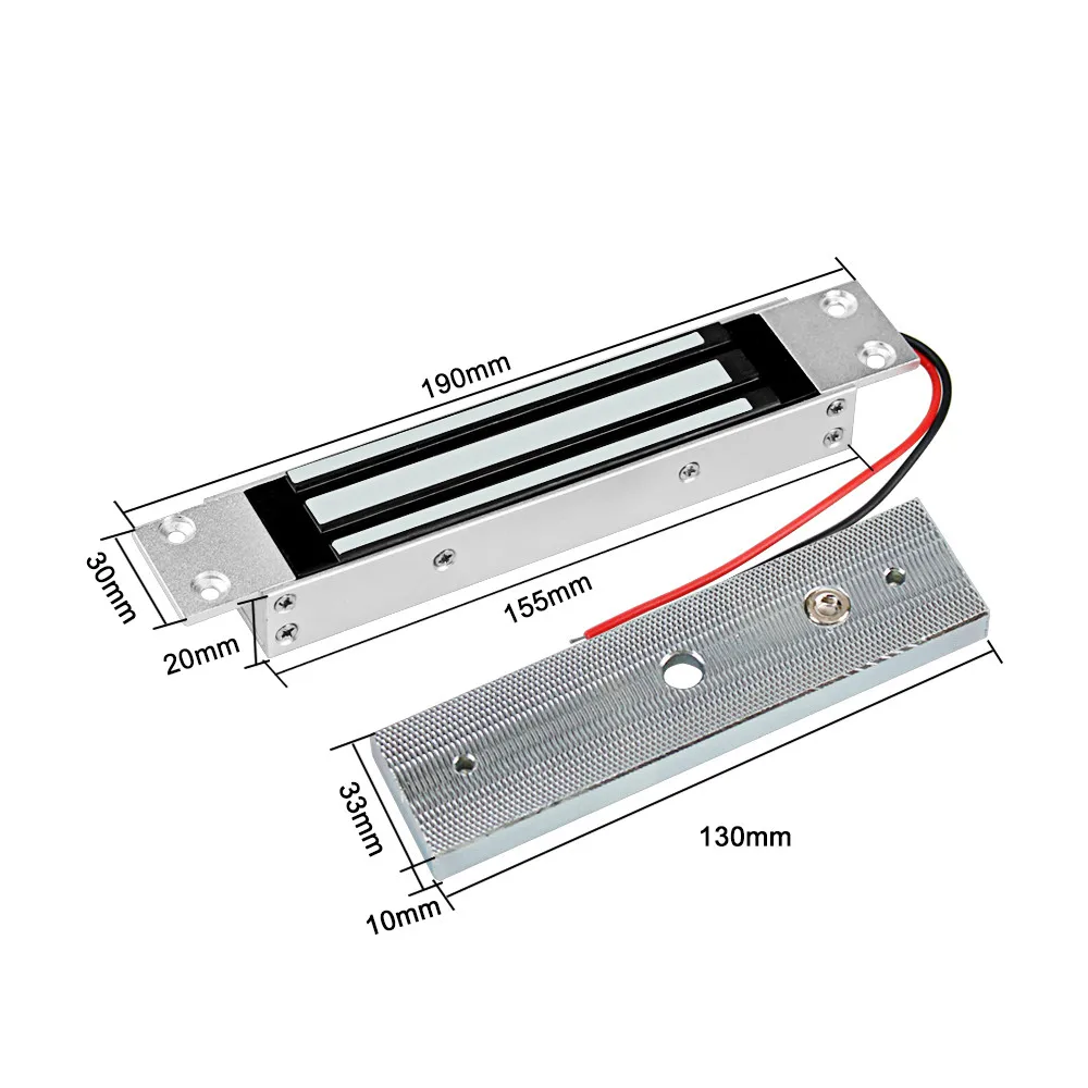 

Access Control Electronic Electromagnetic Locks Embedded 180KG/350lbs Electric Magnetic Lock DC12V for Single Metal/ Wooden Door