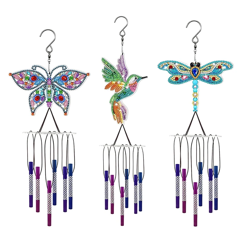 

Алмазная живопись, Подвесные комплекты с колокольчиками, круглые специальные формы, искусство, украшение в горошек