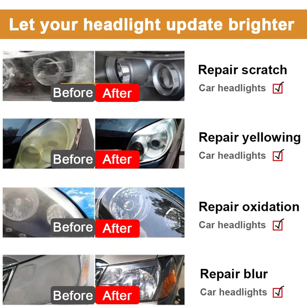 Средство для полировки автомобильных фар средство удаления царапин жидкость