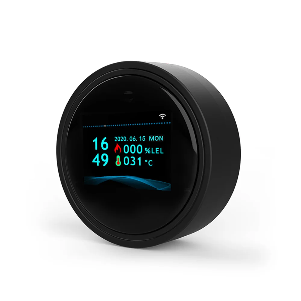 Детектор утечки газа Wi-Fi детектор для дома кухни ванной складов с цветным