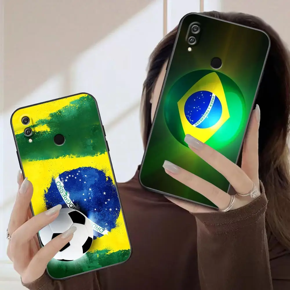 

National Flag Of Brazil Soccer Case For Honor 70 60SE 60 50 X40 X40I 30I 20I 20 9X 8X X9 X8 X7 X6 Pro Plus Lite Cover Funda Capa