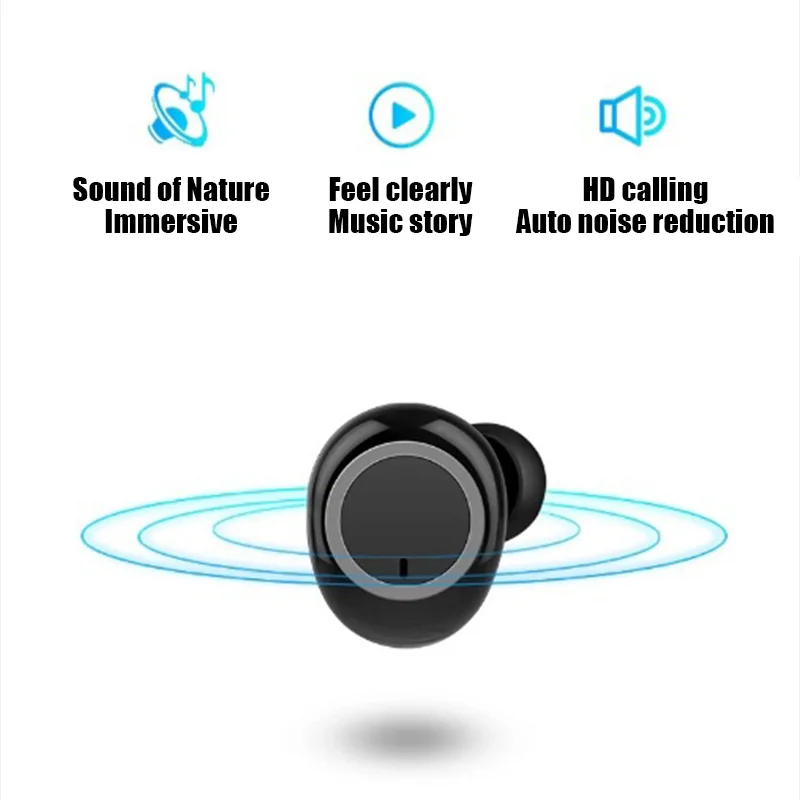 Y50 TWS Wireless Bluetooth Headphone Sports Stereo Noise Reduction Earphones Gaming Headset With Microphone for iPhone Xiaomi |