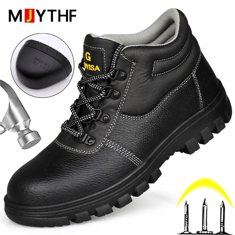 

S3 Safety Shoes Men Anti-smashing, Anti-piercing, Non-slip, Anti-static, Waterproof Work Boots Steel Toe Shoes Indestructible
