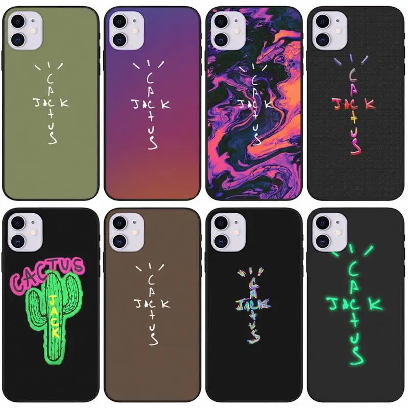 

Cactus Jack Hip Hop Fashion Phone Case For Xiaomi Mi 9t 10t 11 11i 11x Poco M3 Pro X3 Nfc F3 Redmi 9 8 7 Black Soft Case