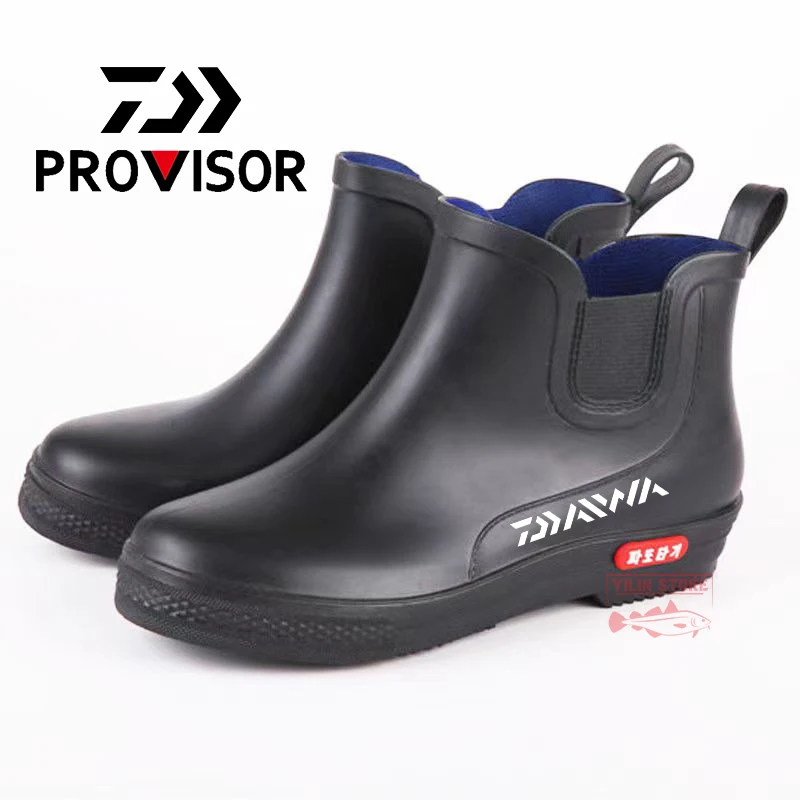 

2022 Daiwa Рыболовная обувь, Мужская Уличная Нескользящая походная обувь, рыболовные сапоги, Рабочая обувь, прочная водонепроницаемая резинова...