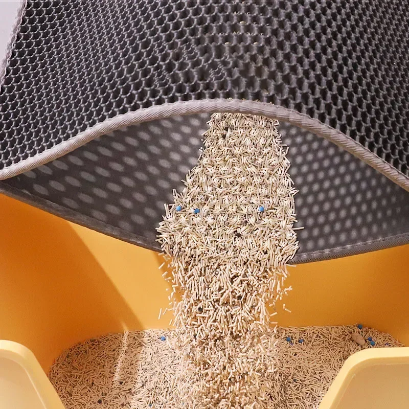 Коврик для кошачьего туалета двухслойный водонепроницаемый устойчивый к моче