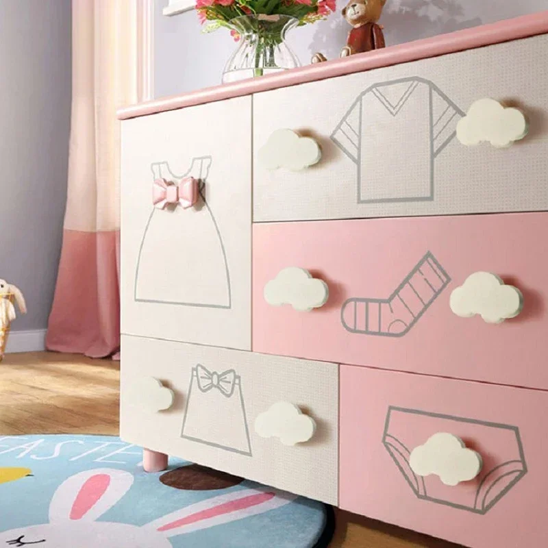 Барная мебель с белыми облаками ручка милый Декор для детской комнаты ручной