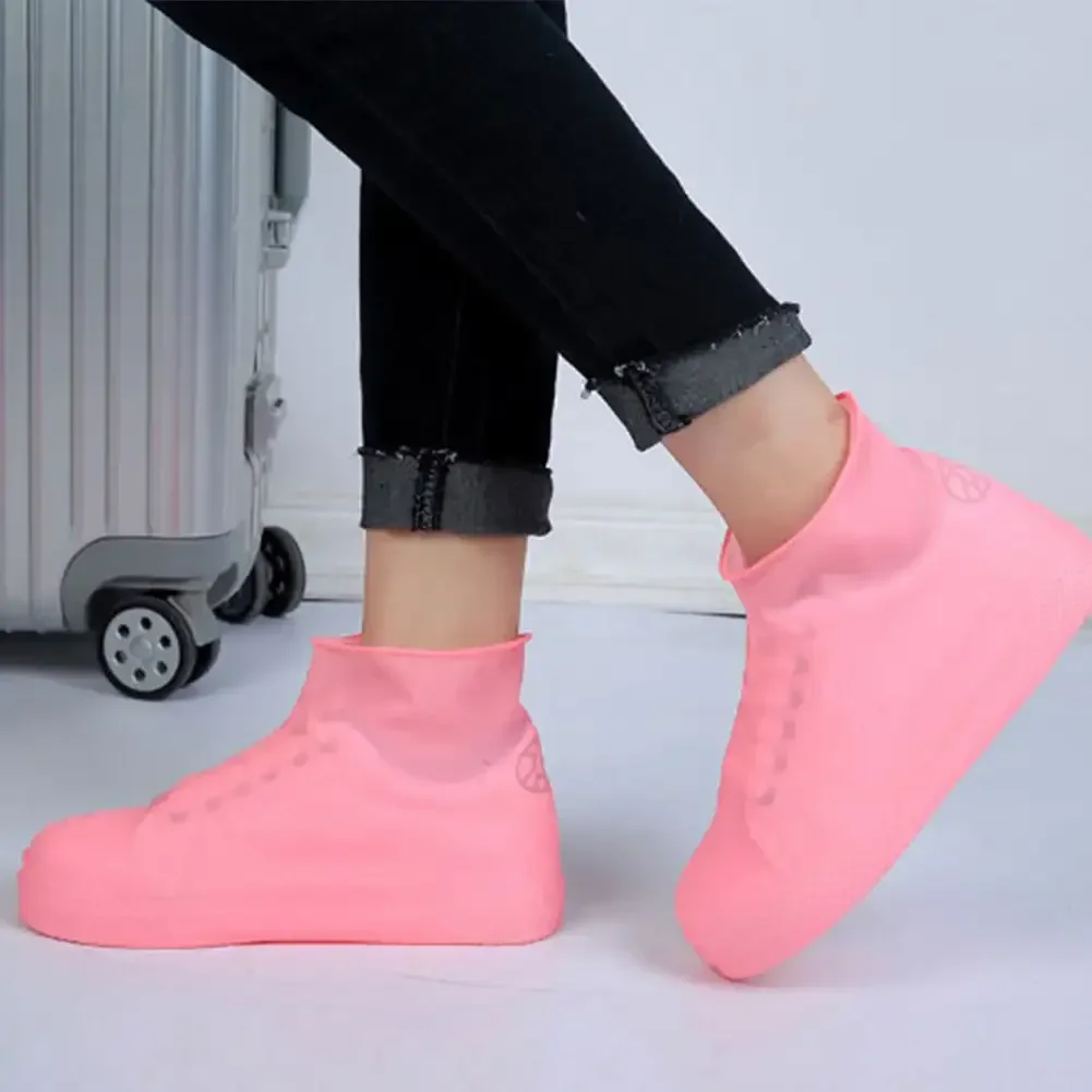 2 шт. Многоразовые водонепроницаемые силиконовые чехлы для обуви