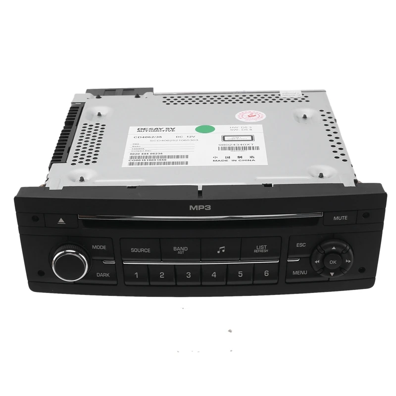 CD-проигрыватель RD43 с функцией USB AUX для Peugeot 206 207 307 508 Citroen C2 C4 C5 C6 вместо