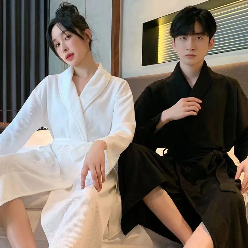 

Robe Women With Men Custom Couples Bathrobe Polyester Boudoir Party Dress Comfortable Autumn Pajama Home Clothes Long Sleepwear