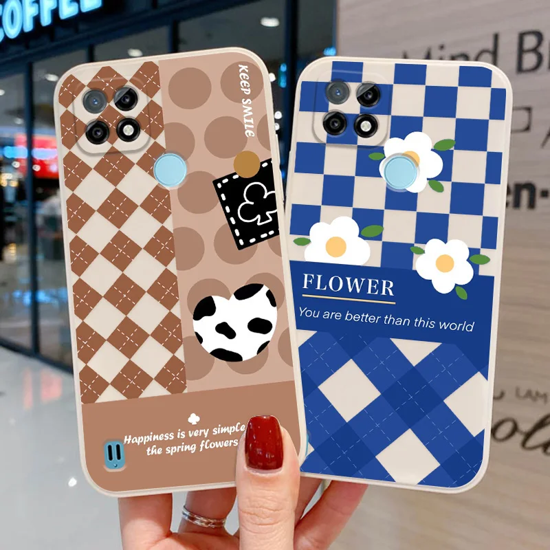 

Realme C21Y C25Y Case For Realme 8 8i 5 6i 5S 5i Case Silicon Funda OPPO A54 A74 5G A15 A3S A5S A53 A32 A33 A9 2020 Back Covers