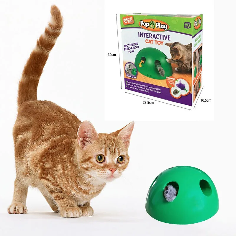 

2019 New Cat Toy Pop Play Pet Toy Ball POP N PLAY Cat Scratching Device Funny Traning Cat Toys For Cat Sharpen Claw Pet Supplies