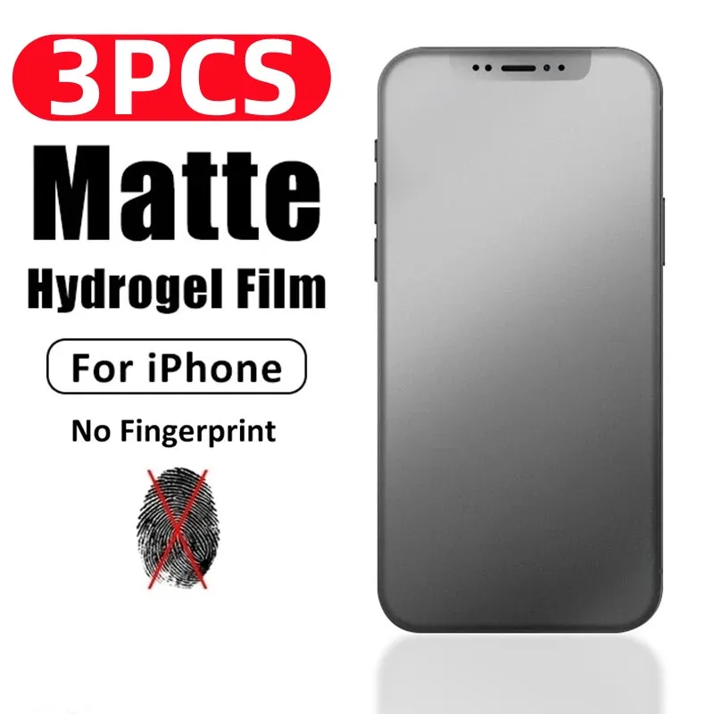 

3PCS Matte Hydrogel Film For iPhone 14 13 12 11 Pro Max 14 Plus 12 13 Mini Screen Protector For iphone X XS Max XR 6 6S 7 8 Plus