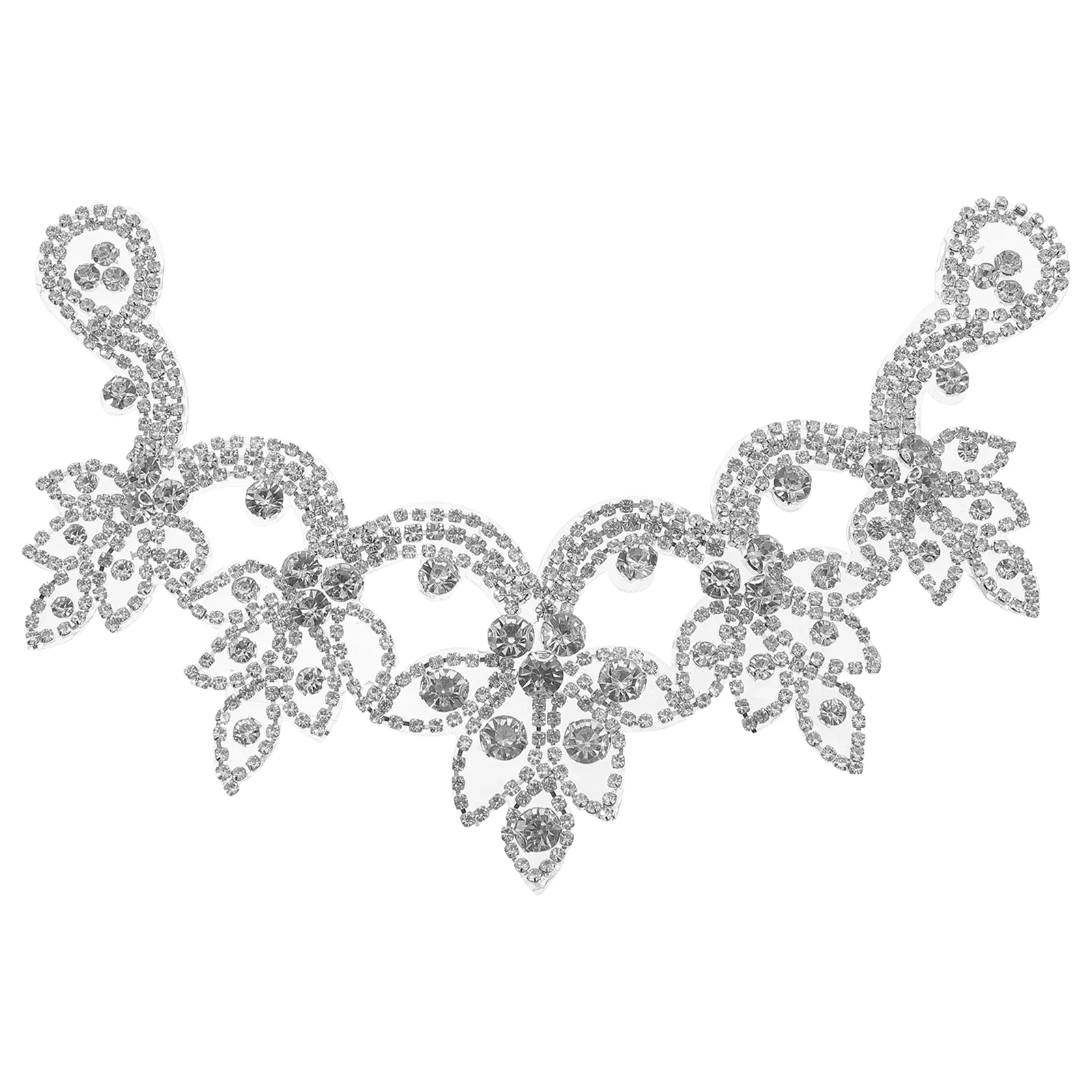 

Applique Crystal Rhinestone Iron Wedding Patches Patch Diy Sewing Appliques Bling Shoulder Rhinestones Shoe Charms Dress