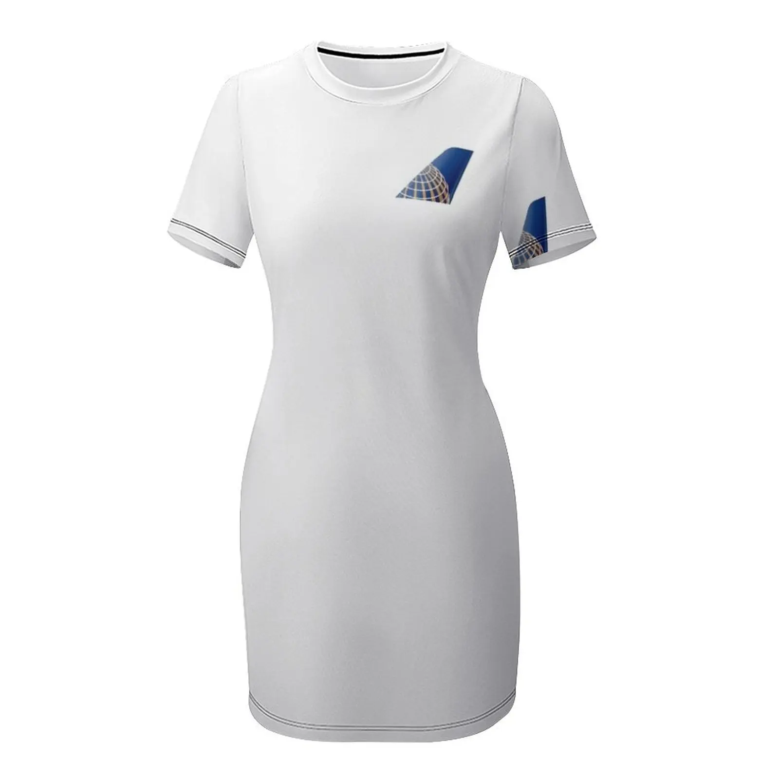 United Airlines Платье с короткими рукавами чувственное сексуальное платье для женщин