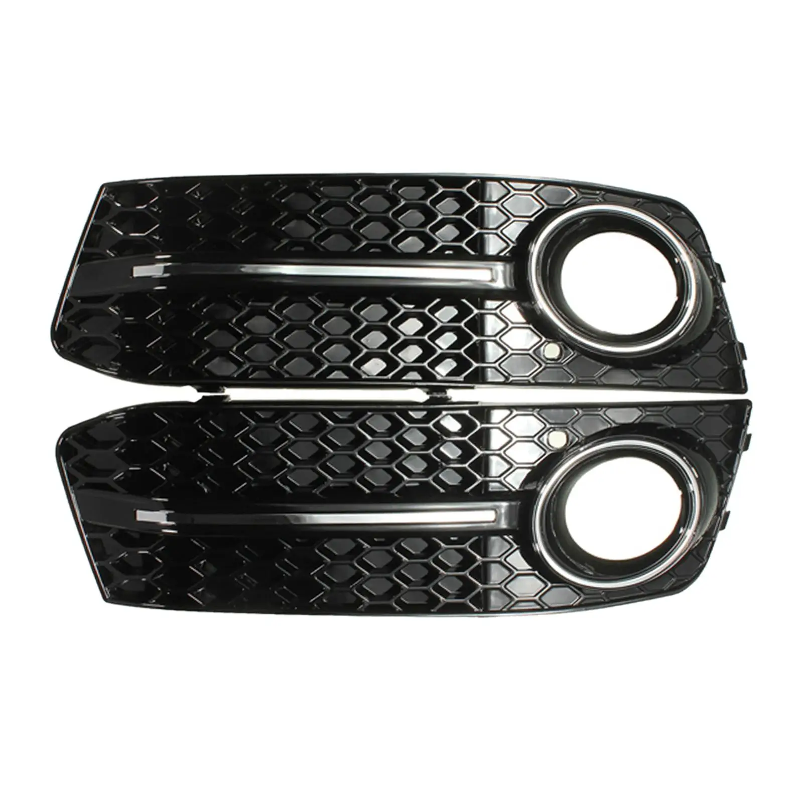 

2x Vehicle Bumper Fog Light Grille 8K0807681 Honeycomb Left Right for A4 B8 2009-2012 Replace High Quality