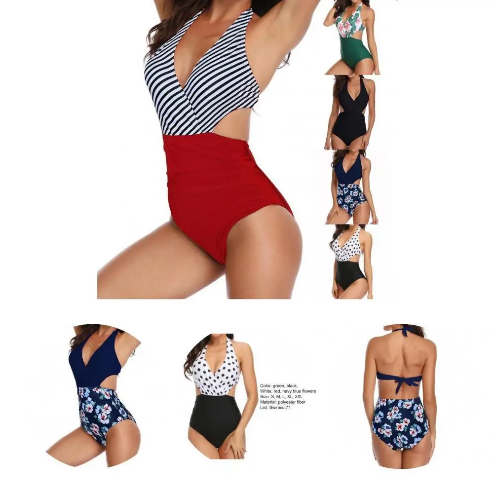 

Купальник, милый облегающий летний купальник в горошек для пляжа, женский купальник, монокини