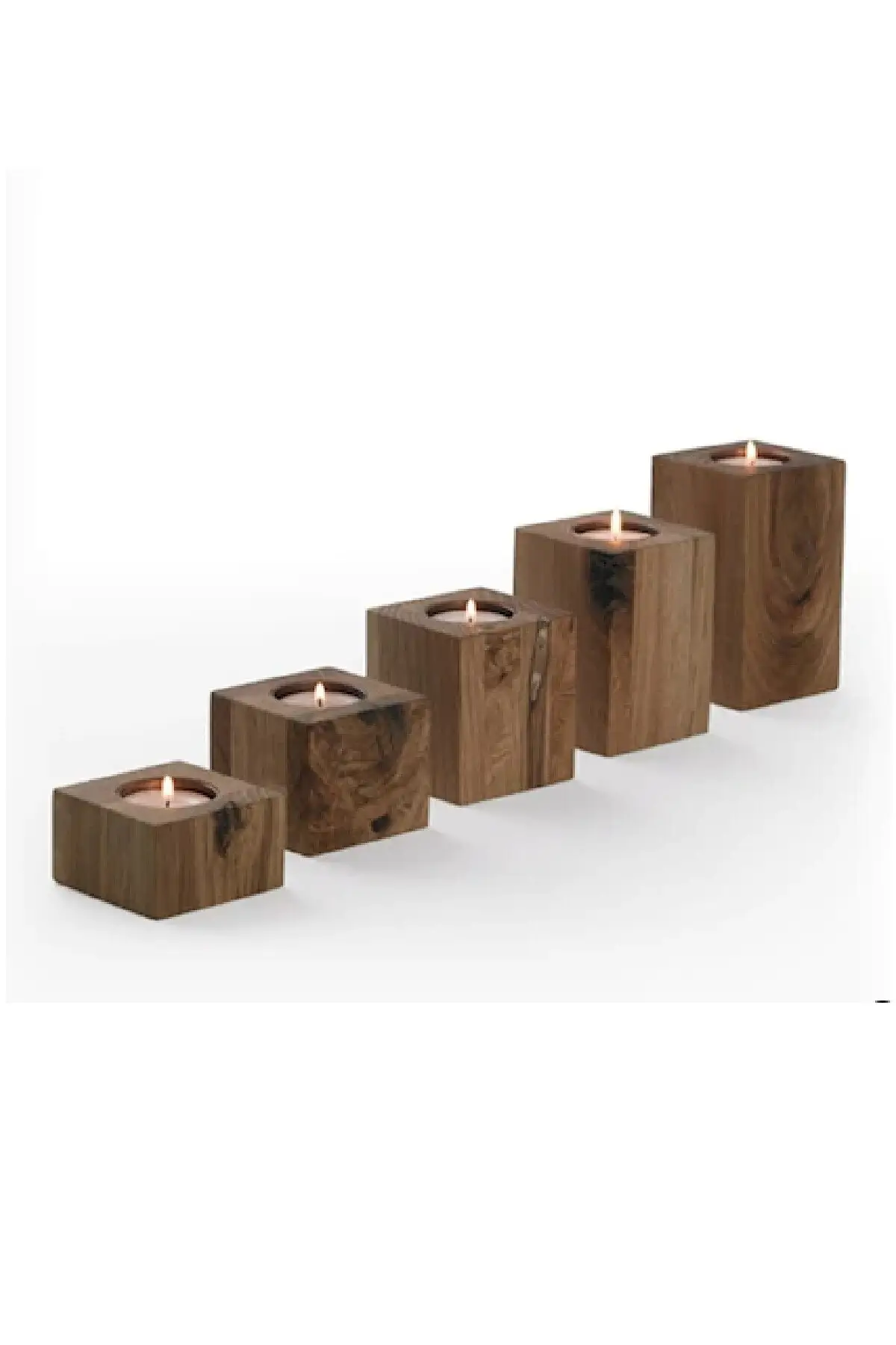 S Candlestick Log Candle Holder Home Decoration