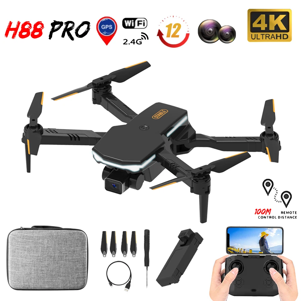 

H88 Mini RC Drone 4K HD Single / Dual Camera RC Drone 2.4GHz Altitude WiFi Quadcopter Boy Outdoor Electric Toy Gift