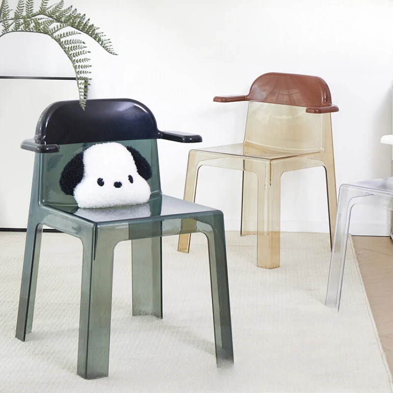 Акриловый Обеденный стул в скандинавском стиле для дома простой креативный