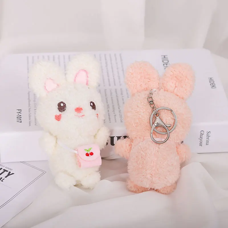 Новая модная мультяшная сумка через плечо в виде клубники кролик милая плюшевая