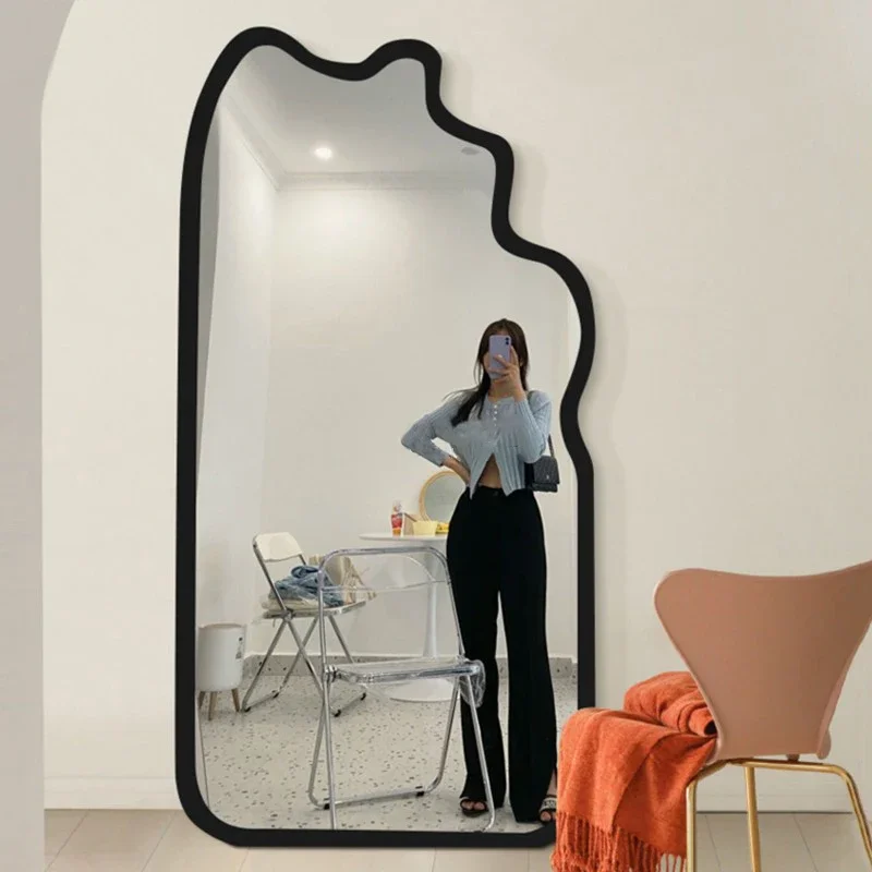 

Full Body Decorative Mirror Aesthetic Bedroom Vanity Large Decorative Mirror Irregular Specchio Living Room Decorations YY50JZ