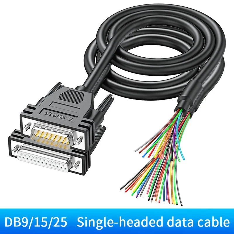 Промышленный кабель DB9 DB15 DB25 Штекерный гнездовой разъем экранированный