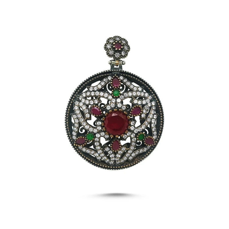 

Silver 925 Sterling Hand Job Zircon Cubic Zirconia Authentic Pendant