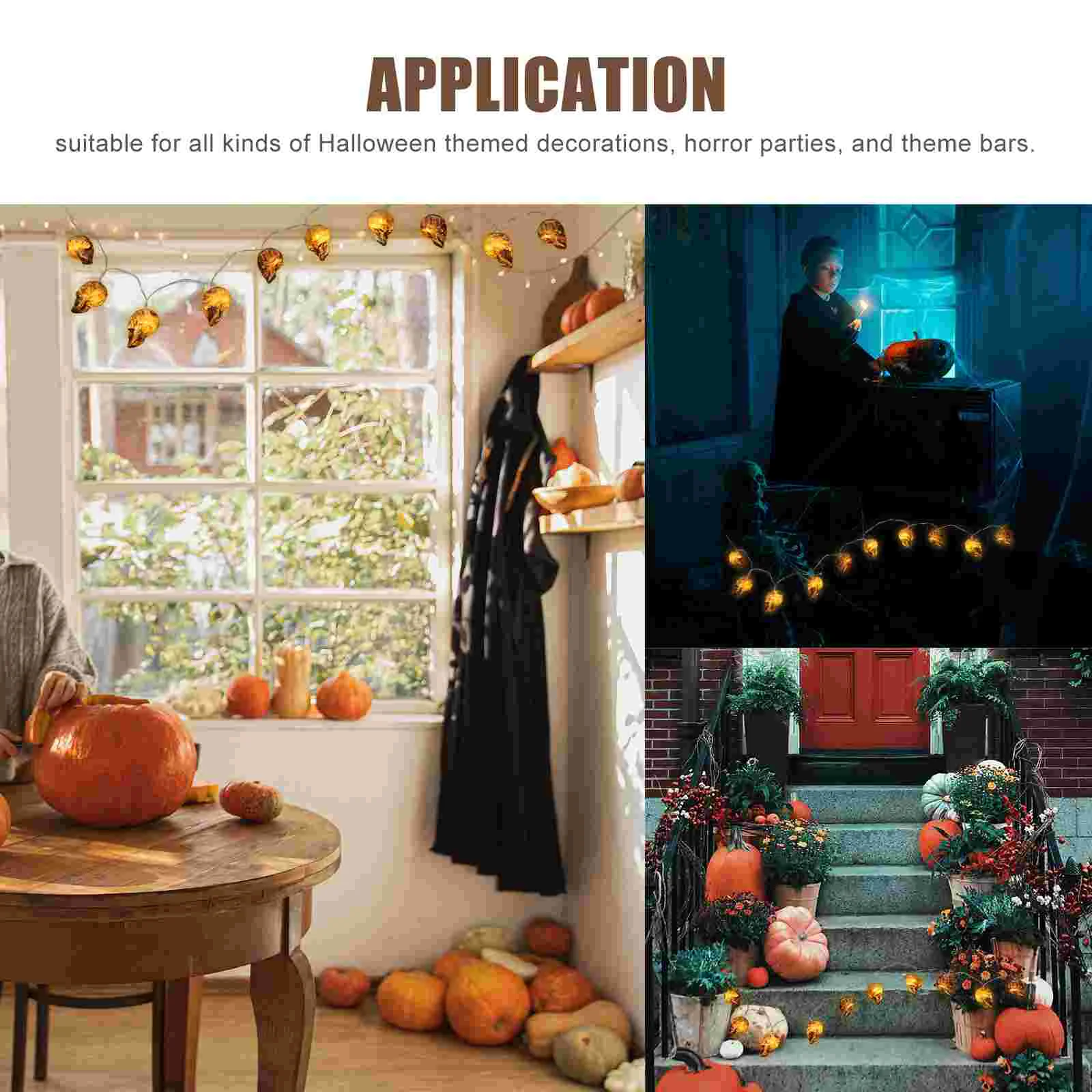 Уникальные гирлянды с черепом светодиодные ночные украшения для дома