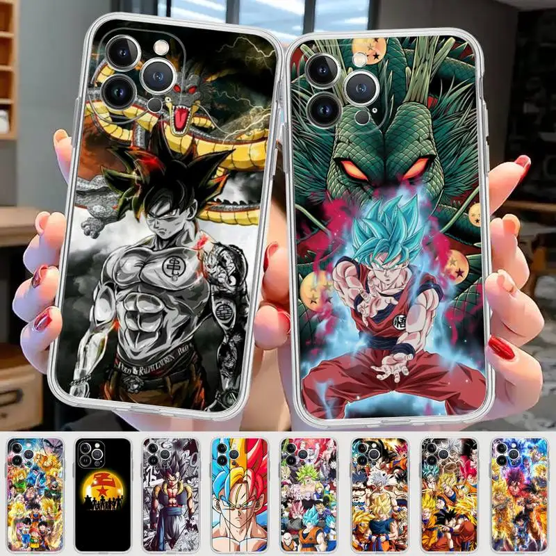

Anime-Dragons--Ball Phone Case For iPhone 14 11 12 13 Mini Pro XS Max Cover 6 7 8 Plus X XR SE 2020 Funda Shell