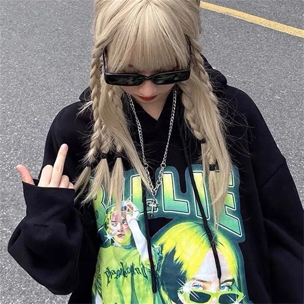 

Женская свободная кофта с длинным рукавом, в американском стиле