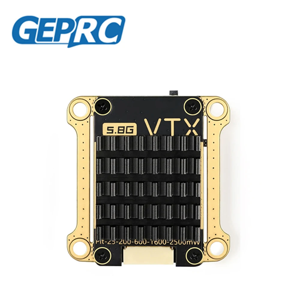 

GEPRC RAD VTX 5.8G 2.5W PitMode 2500mW Output Long Range Transmitter Tramp Support Microphone RC FPV Racing Drone