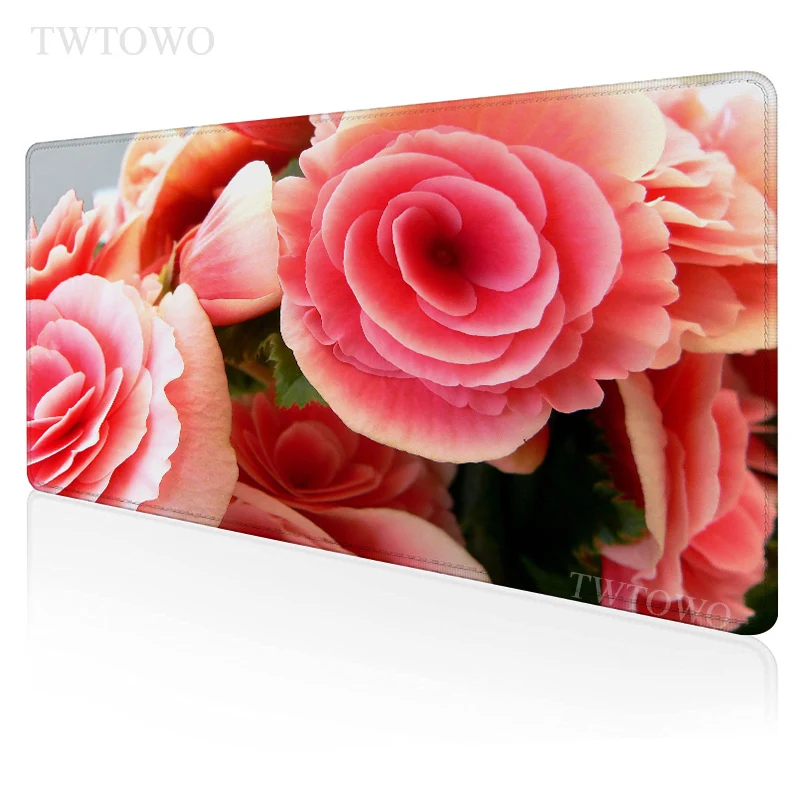 

Большой игровой коврик для мыши с цветами, размер XL, персонализированный коврик для мыши HD XXL, настольные коврики, противоскользящий мягкий ...