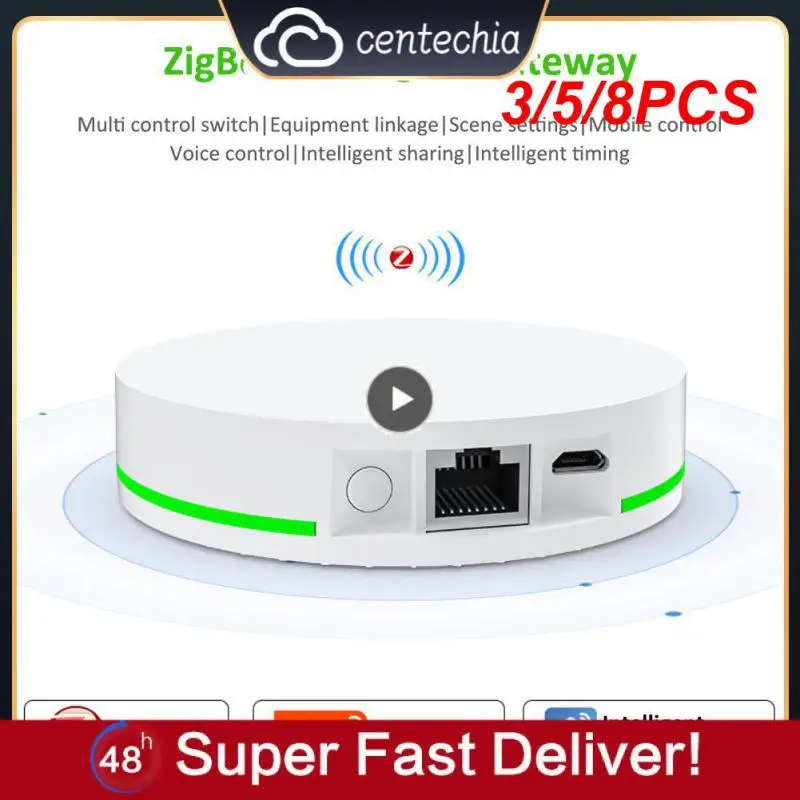 

3/5/8PCS Diy Central Control Gateway Voice Tuya Wireless Control Host Devic 265m Timer Zigbee 3.0 Smart Gateway Smart Home New