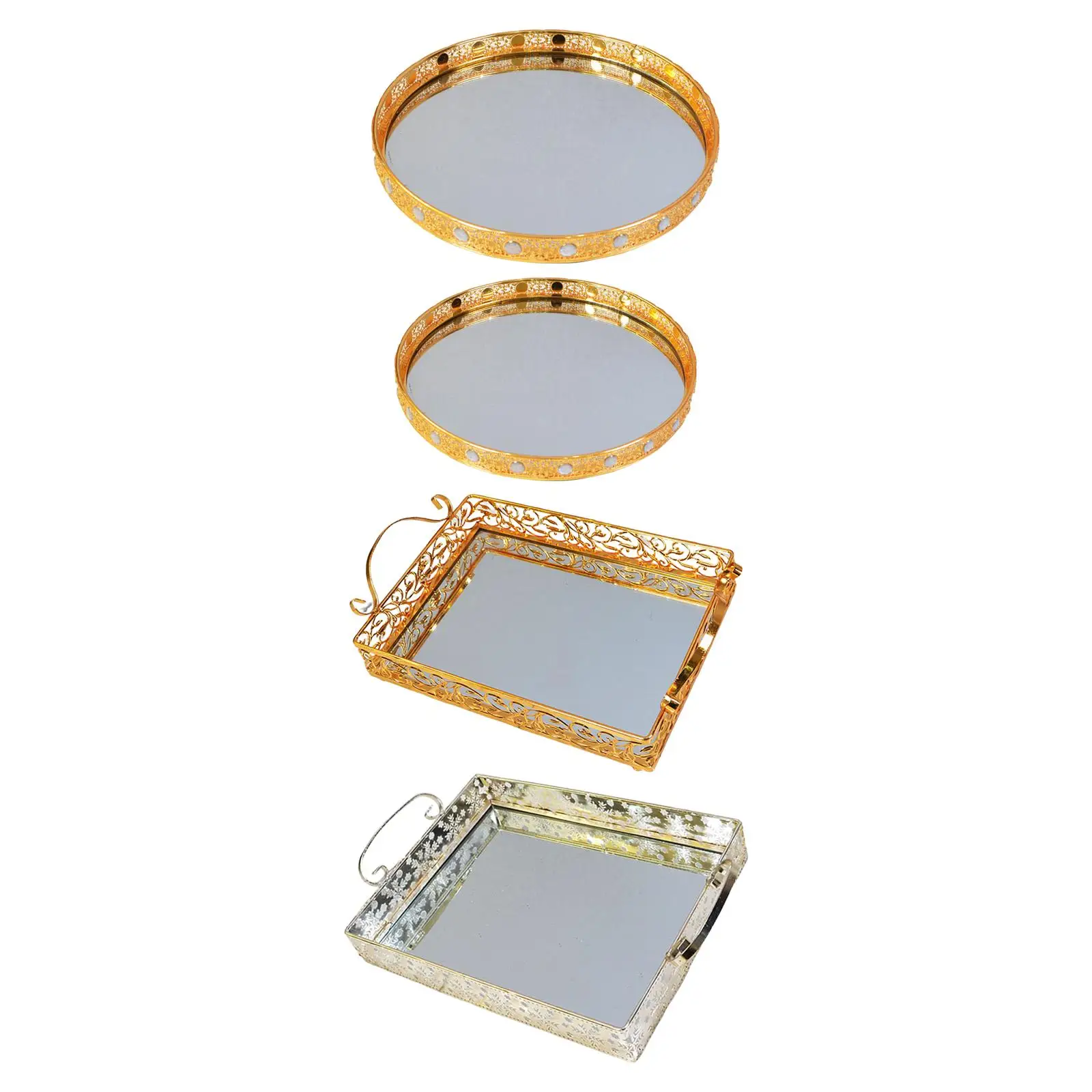 

Декоративный зеркальный поднос для ванной комнаты и свадьбы