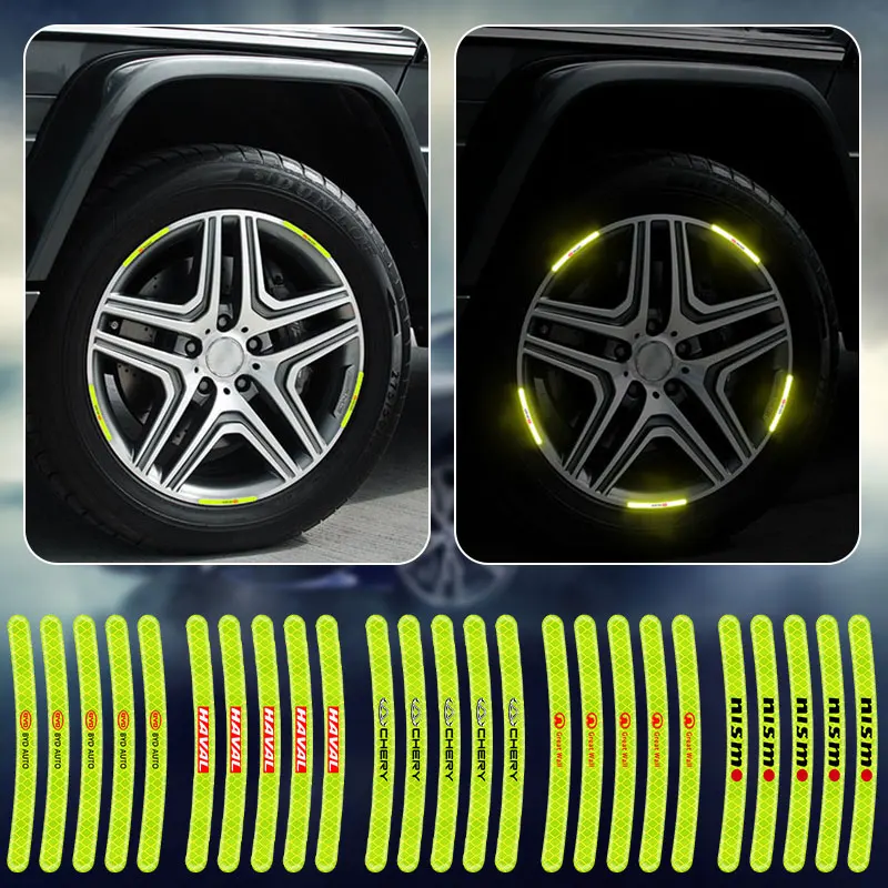 Светоотражающая наклейка на обод колеса автомобиля для Kia Rio 3 K2 Picanto K5 Optima Sorento Stinger
