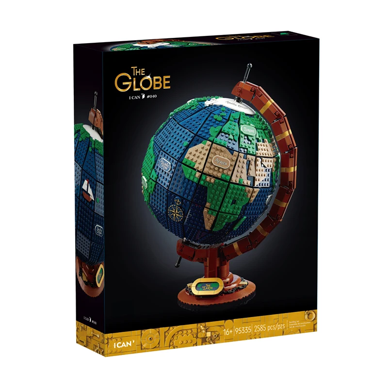 

Новинка 2022, строительные блоки The Globe, 2585 деталей, совместимы с 21332 идеями, модель глобуса, карта, детали конструктора, игрушки для детей, подарок