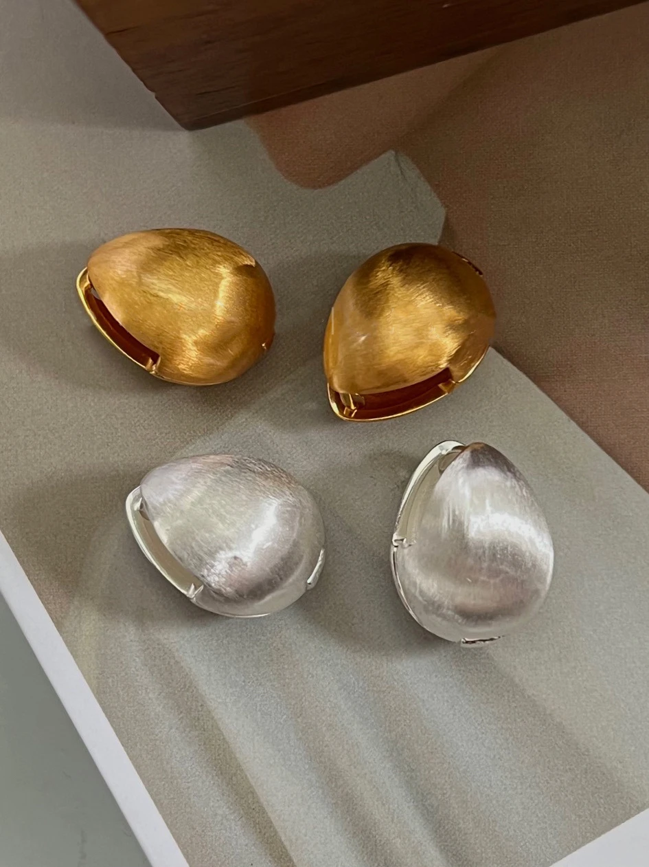 

LONDANY серьги 2022 новые классические металлические матовые серьги-капельки