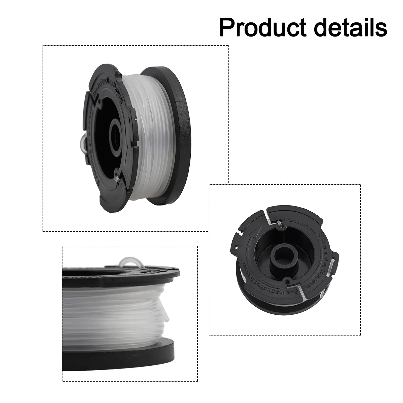 Фото Надежная сменная катушка и леска для Black & Decker BESTA525 BESTA528 BESTA530 BESTE630 BD032, высококачественный материал №2