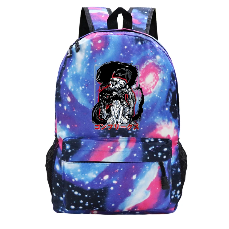 

HUNTER X HUNTER Anime Schoolbag Female Shoulders Bag Man Travel Bags Bolsa Feminina Teens Student School Backpack Cool Sac A Dos