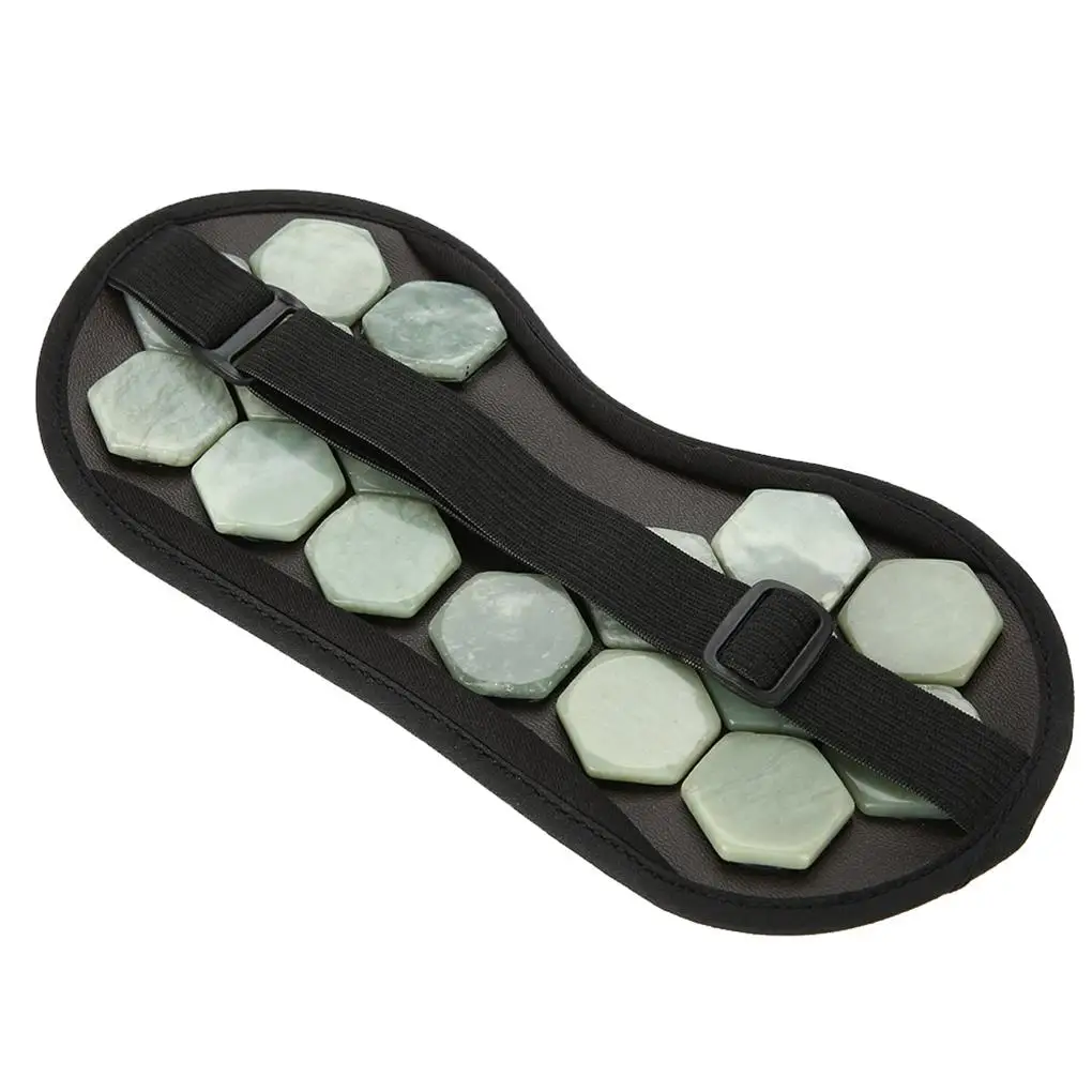 

Natural Jade Stone Germanium Eye Mask Magnet Therapy Sleeping Eyeshade Health Care Jade Stone