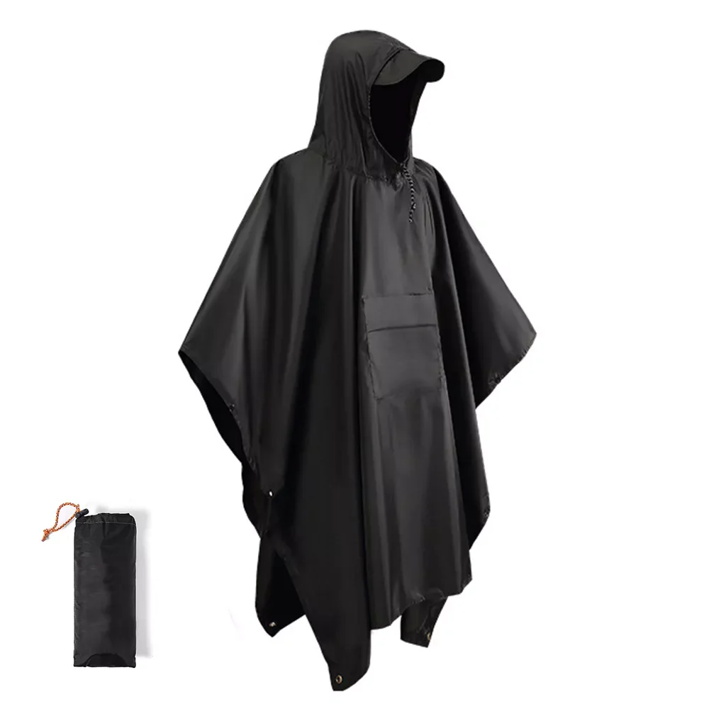 

In 1 Outdoor Military Waterproof Raincoat Rain Coat Men Raincoat Women Awning From The Rain Motorcycle Rain Poncho Picnic Mat
