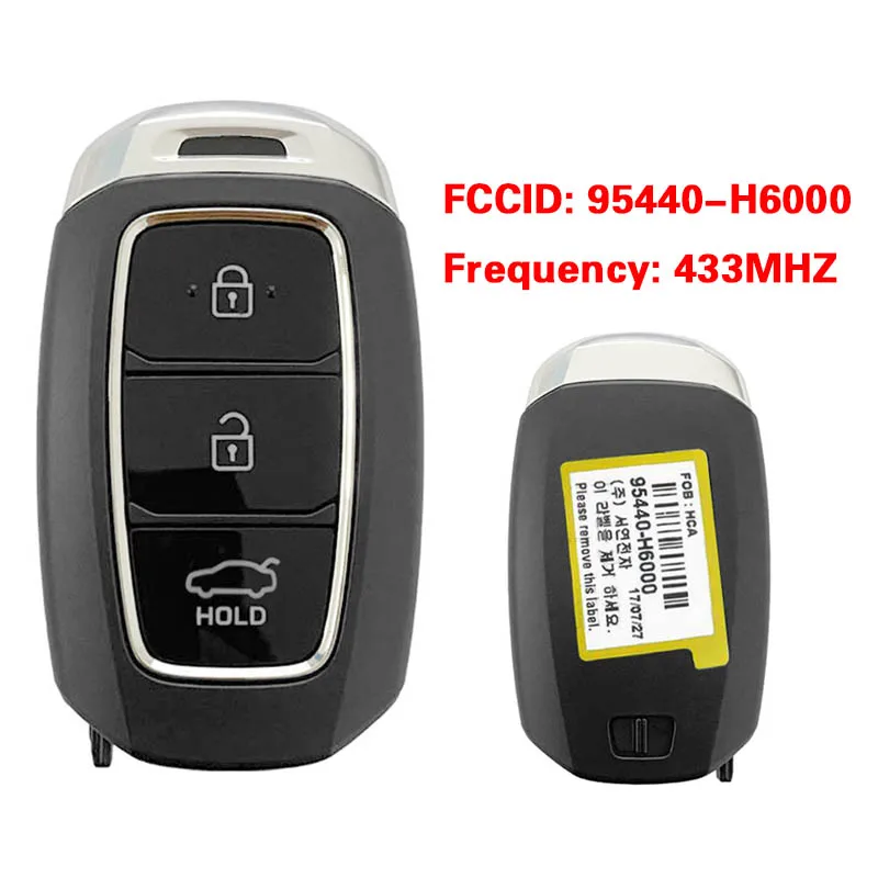 CN020289 Aftermarket для Hyundai Accent 2018 + Smart Remote Key 433MHz 95440-H6000 SYEC3FOB1608