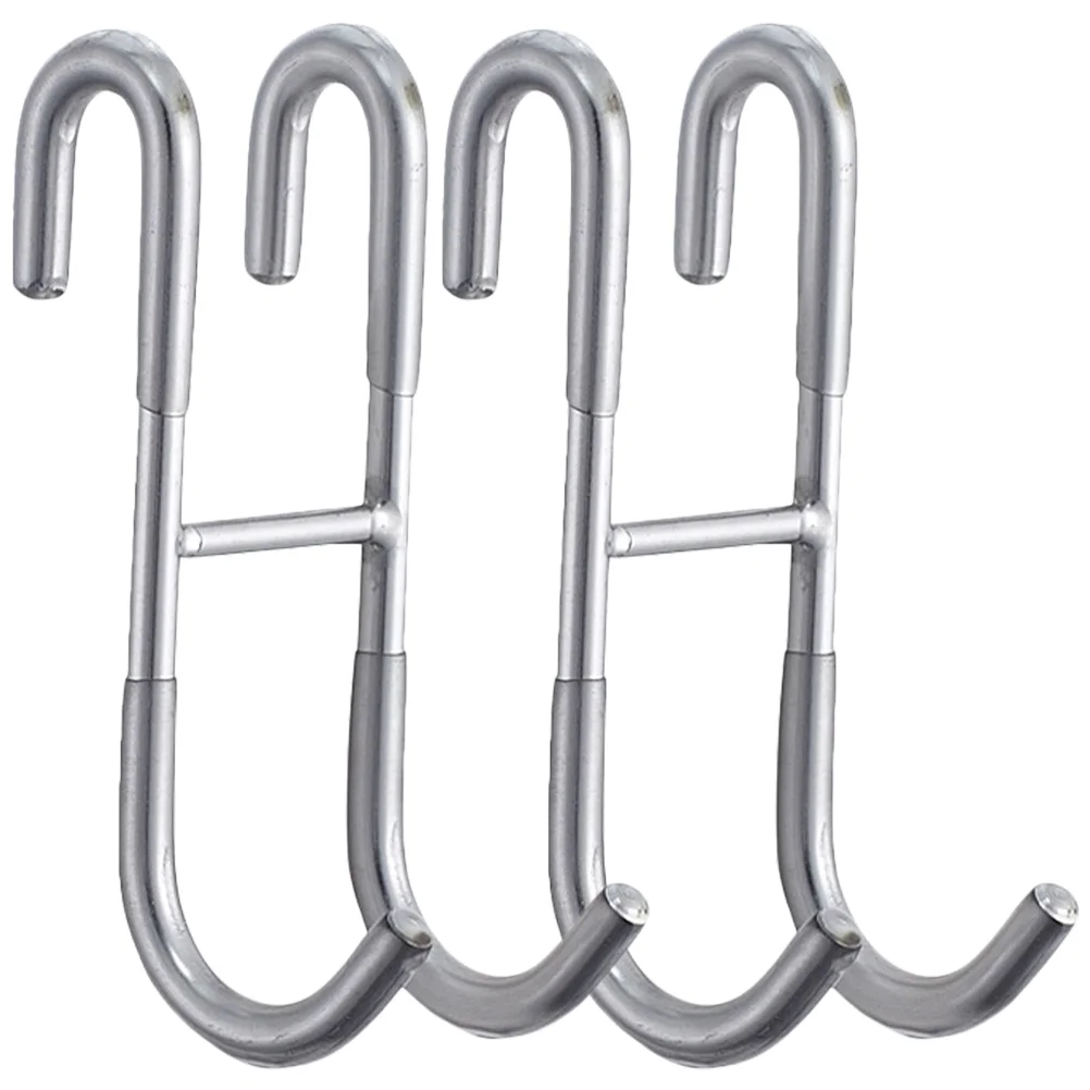 

2pcs Storage Door Back Bathroom Hat Hook Punch Free Hook Over The Door Towel Rack Door Hanger Hook For Coats