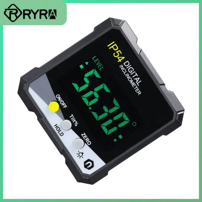 Slope Meter Durable Magnetic Angle Cube Level Box Waterproof Dustproof Backlight Protractor Hand Tools Electronic Goniometer